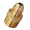 Everflow 1/2" Flare x 3/4" MIP Reducing Adapter Pipe Fitting; Brass F48R-1234 - alternate 1
